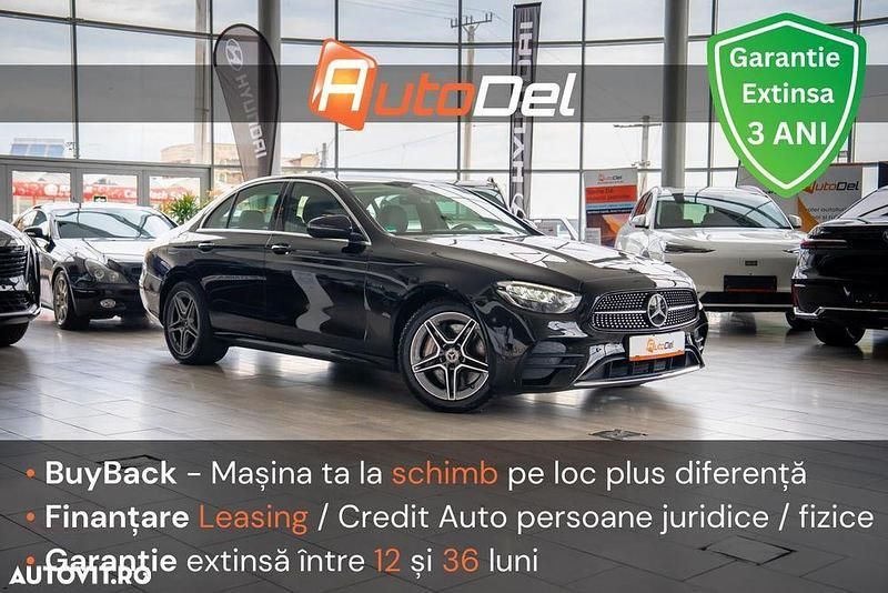 Negru Utilizat 2021 Mercedes E350 AMG line Berlinǎ | 37.621 EUR - Imagine 1/4