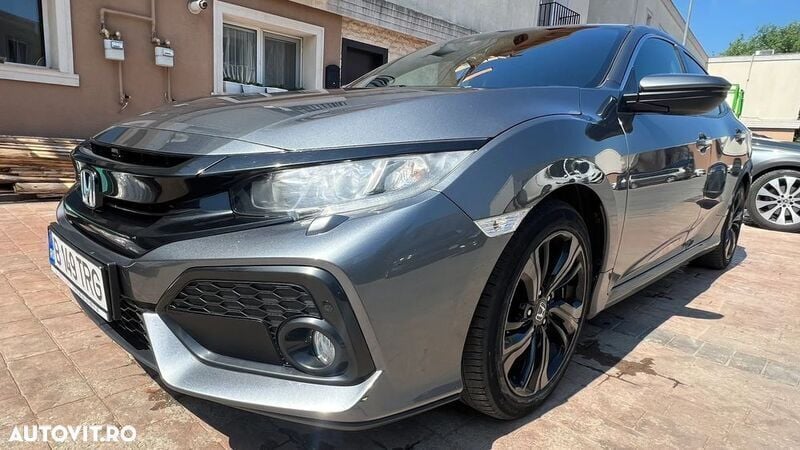 Gri Utilizat 2019 Honda Civic Elegance Hatchback | 12.900 EUR (Super Preț) - Imagine 1/4