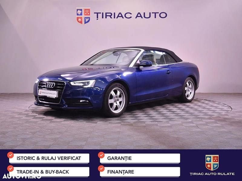 Culoarealbastru Utilizat 2014 Audi A5 Cabriolet Cabrio | 14.748 EUR (Preț bun) - Imagine 1/4