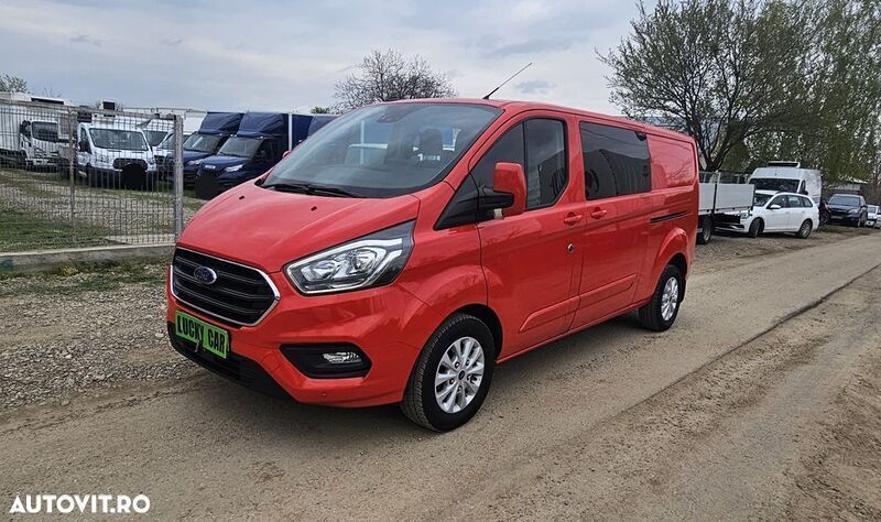 Rosu Utilizat 2022 Ford Transit Custom Trend Break | 24.990 EUR (Preț OK) - Imagine 1/4