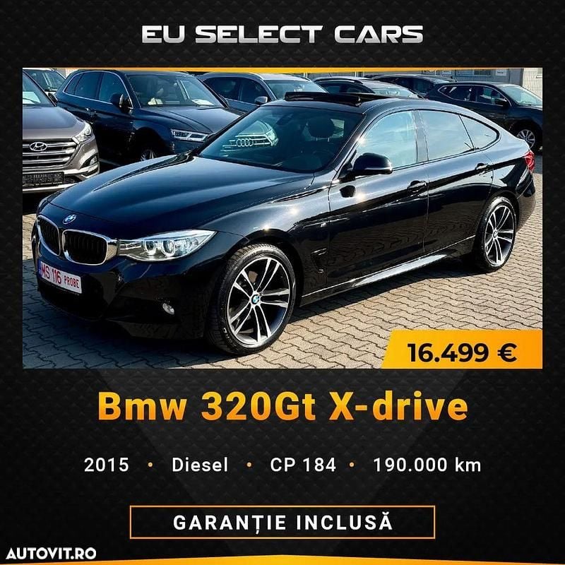 Culoarenegru Utilizat 2015 BMW 320 Gran Turismo Luxury Line Berlinǎ | 16.499 EUR (Preț OK) - Imagine 1/4