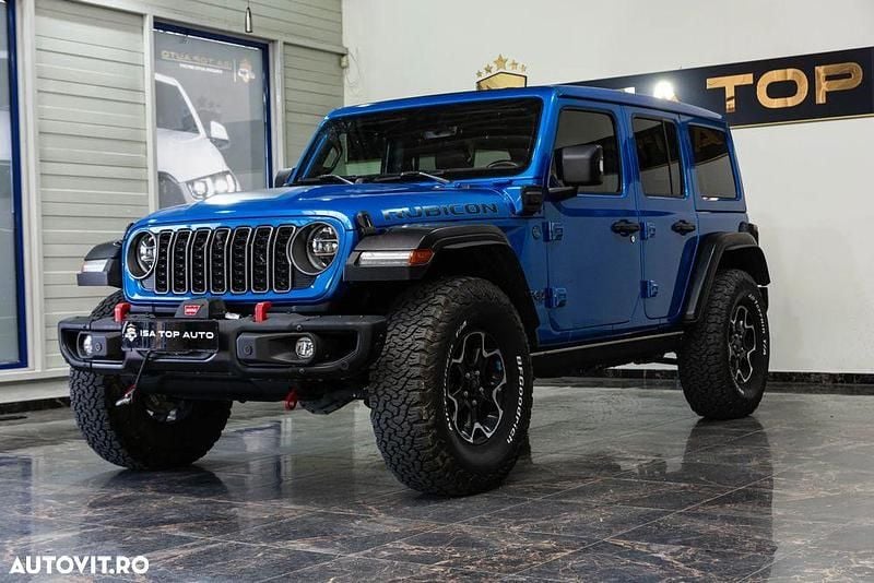 Culoarealbastru Utilizat 2022 Jeep Wrangler Rubicon SUV | 54.449 EUR - Imagine 1/4