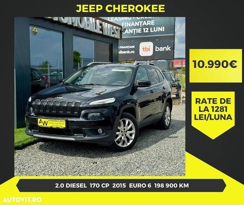 Culoarenegru Second-hand 2015 Jeep Cherokee Limited SUV | 10.990 EUR (Preț OK) - Imagine 1/4