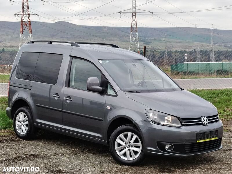 Gri Utilizat 2011 VW Caddy Comfortline Monovolum | 7.690 EUR (Preț OK) - Imagine 1/4