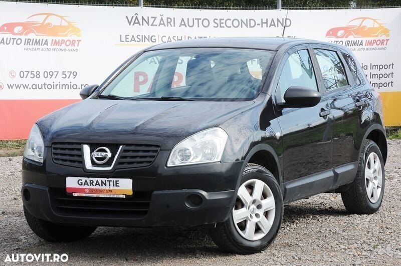 Negru Utilizat 2008 Nissan Qashqai Visia SUV | 4.490 EUR (Preț bun) - Imagine 1/4