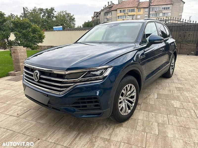 Albastru Utilizat 2019 VW Touareg SUV | 27.500 EUR (Super Preț) - Imagine 1/4