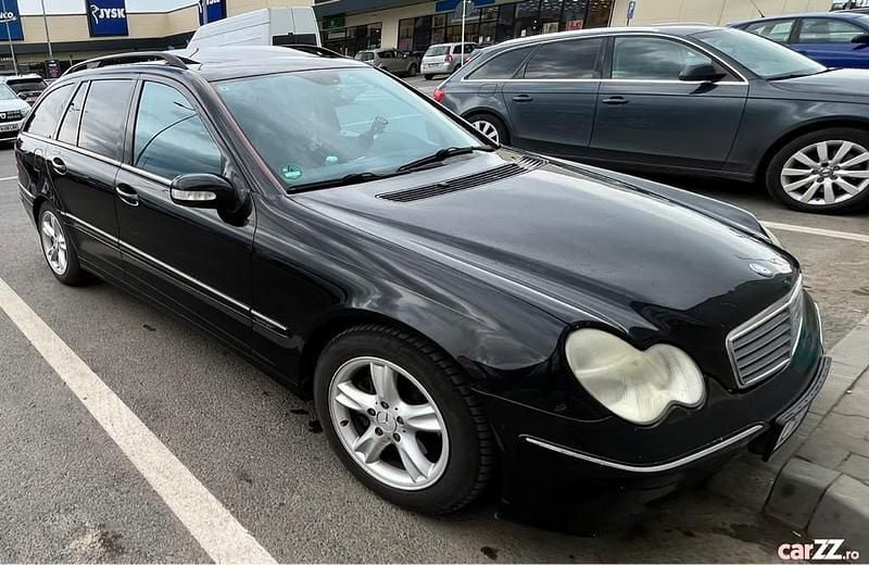 Negru Utilizat 2002 Mercedes C200 | 3.000 EUR - Imagine 1/4