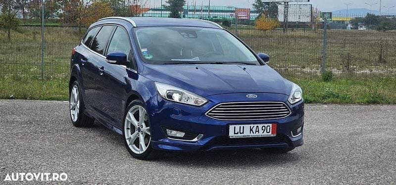 Culoarealbastru Utilizat 2015 Ford Focus Break | 6.750 EUR (Preț OK) - Imagine 1/4