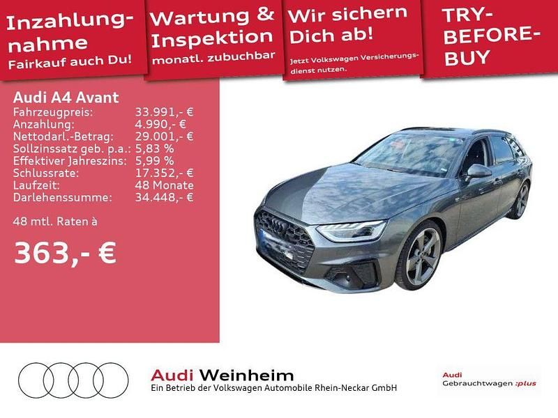 Utilizat 2022 Audi A4 S-Line Break | 36.704 EUR (Preț OK) - Imagine 1/1