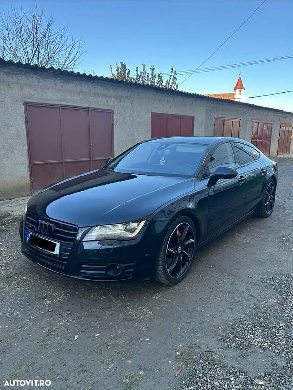 Negru Utilizat 2014 Audi A7 Hatchback | 15.800 EUR (Preț bun) - Imagine 1/4