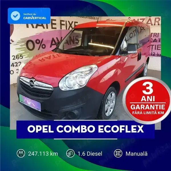 Roșu Utilizat 2015 Opel Combo Monovolum | 8.899 EUR - Imagine 1/4