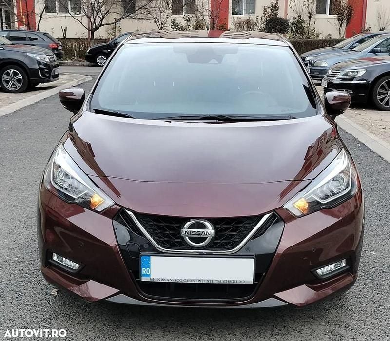 Second-hand Nissan Micra Tekna 100 CP (73 kW) 2019 Culoarerosu Hatchback