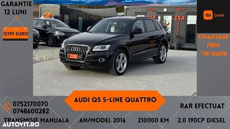 Culoarenegru Utilizat 2016 Audi Q5 Sport SUV | 15.199 EUR (Super Preț) - Imagine 1/4