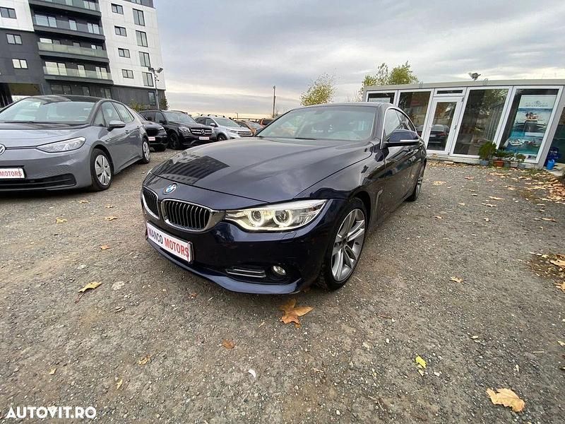 Culoarealbastru Utilizat 2015 BMW 420 Gran Coupé Luxury Line Coupe | 13.999 EUR (Scump) - Imagine 1/4
