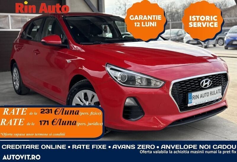 Rosu Utilizat 2017 Hyundai i30 Hatchback | 9.190 EUR (Preț OK) - Imagine 1/4