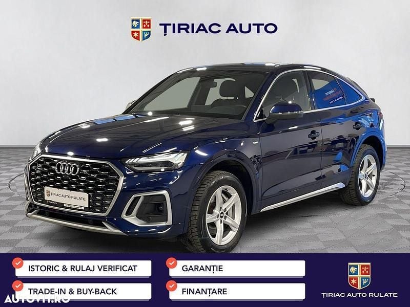 Culoarealbastru Utilizat 2021 Audi Q5 Sportback Advanced SUV | 36.800 EUR (Scump) - Imagine 1/4