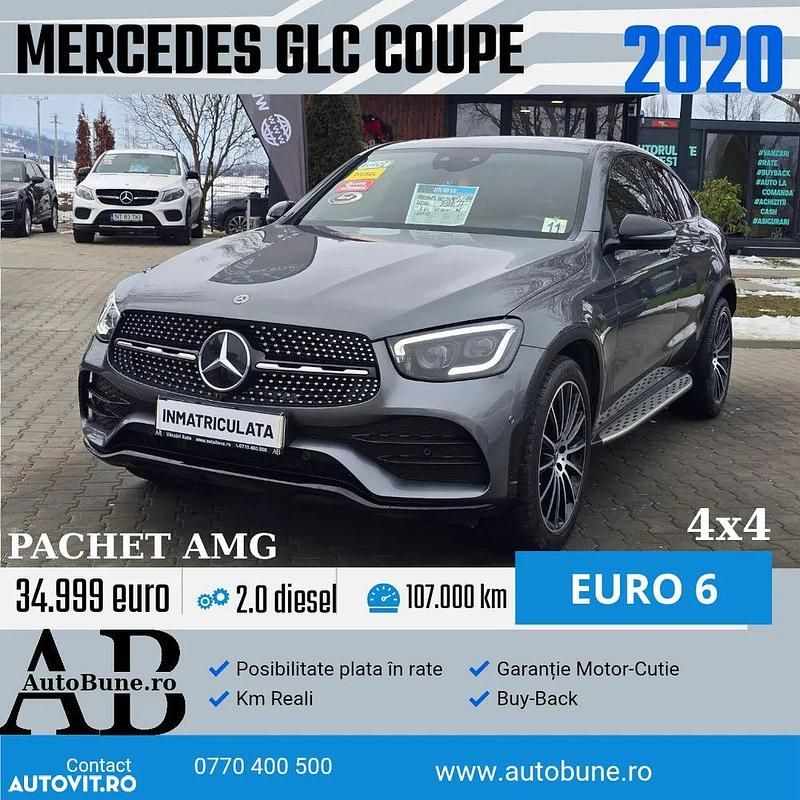 Culoaregri Utilizat 2020 Mercedes GLC300 AMG line Plus Coupe | 34.999 EUR (Super Preț) - Imagine 1/4