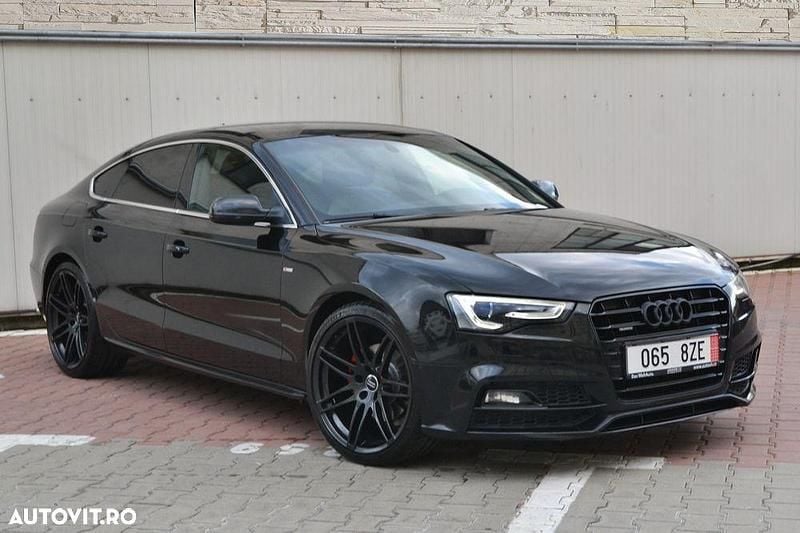 Culoarenegru Utilizat 2016 Audi A5 Sportback Sport Berlinǎ | 13.990 EUR (Preț bun) - Imagine 1/4