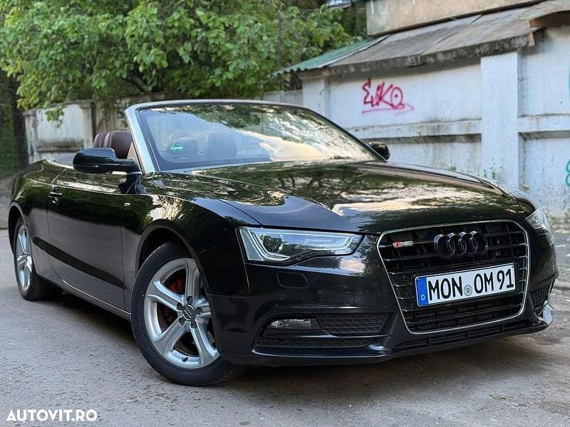 Negru Utilizat 2013 Audi A5 Cabriolet Cabrio | 11.500 EUR (Preț bun) - Imagine 1/4