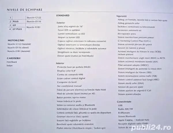 Alb Utilizat 2019 Mazda 3 Hatchback | 17.250 EUR (Preț bun) - Imagine 1/4