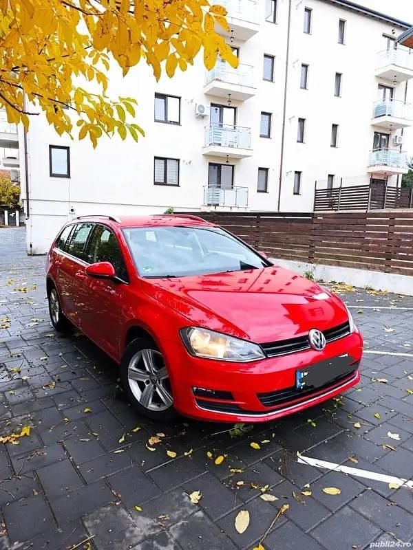 Rosu Utilizat 2014 VW Golf VII Highline Break | 7.290 EUR (Preț OK) - Imagine 1/4