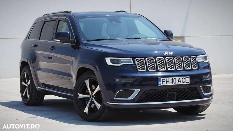 Second-hand Jeep Grand Cherokee Summit 250 CP (183 kW) 2018 Albastru SUV