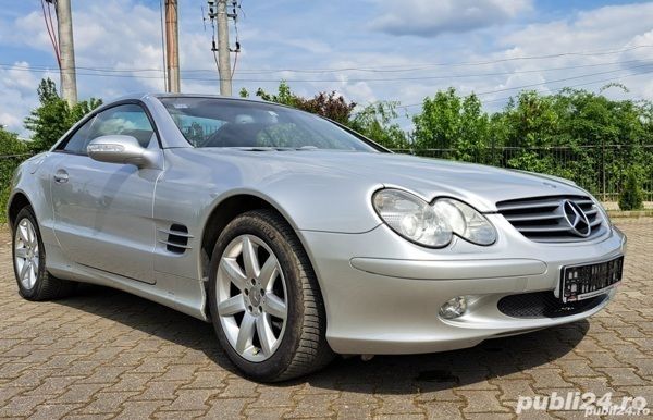 Second-hand Mercedes SL500 306 CP (225 kW) 2003 Argint Cabrio