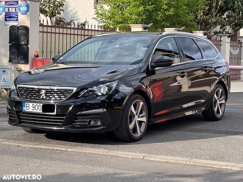 Negru Utilizat 2018 Peugeot 308 Allure Break | 7.990 EUR (Preț OK) - Imagine 1/4