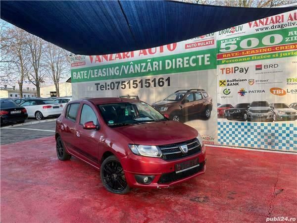 Rosu Utilizat 2016 Dacia Sandero Hatchback | 7.999 EUR (Preț OK) - Imagine 1/4