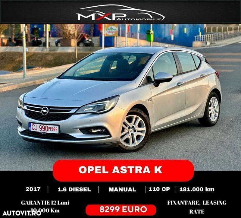 Gri Utilizat 2017 Opel Astra Active Hatchback | 8.299 EUR (Puțin scump) - Imagine 1/4