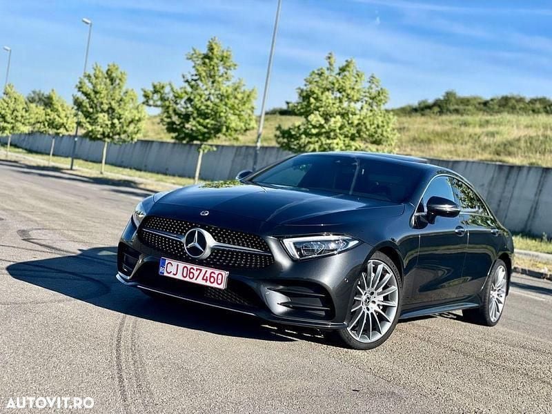Gri Utilizat 2019 Mercedes CLS400 AMG line Coupe | 34.450 EUR - Imagine 1/4