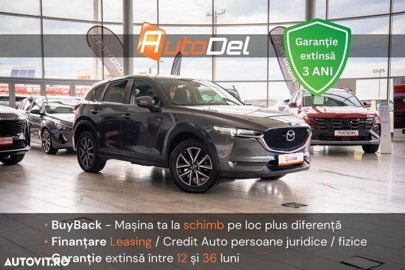 Gri Utilizat 2018 Mazda CX-5 SUV | 16.999 EUR (Preț bun) - Imagine 1/4