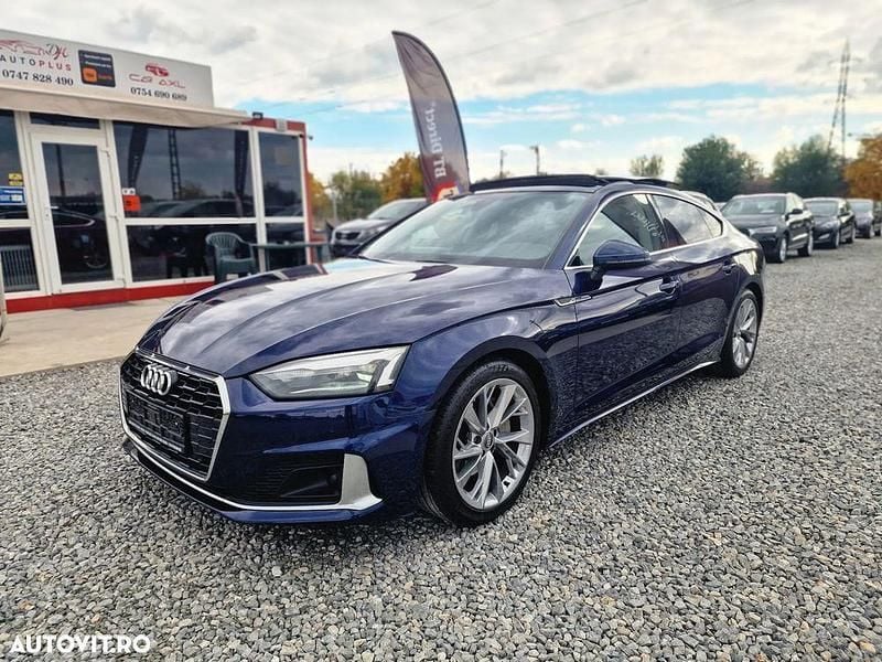 Culoarealbastru Utilizat 2020 Audi A5 Sportback Berlinǎ | 24.999 EUR (Preț OK) - Imagine 1/4