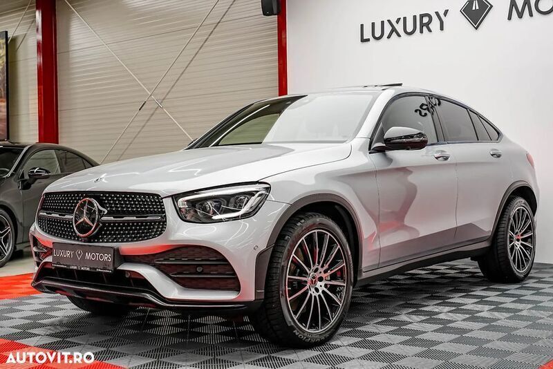 Gri Utilizat 2021 Mercedes GLC220 AMG line Plus Coupe | 44.982 EUR (Preț OK) - Imagine 1/4