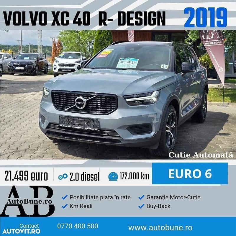 Gri Utilizat 2019 Volvo XC40 R-Design SUV | 21.499 EUR (Puțin scump) - Imagine 1/4