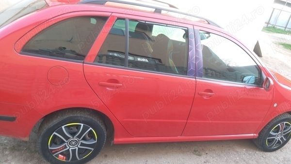 Second-hand Skoda Fabia 54 CP (39 kW) 2008 Rosu Hatchback