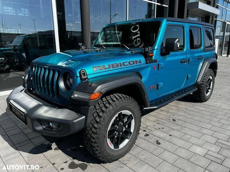 Albastru Utilizat 2020 Jeep Wrangler Unlimited Rubicon SUV | 49.823 EUR - Imagine 1/4