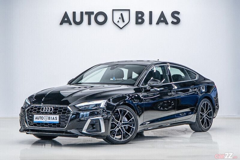 Negru Utilizat 2021 Audi A5 Sportback S-Line Berlinǎ | 27.990 EUR (Preț OK) - Imagine 1/4
