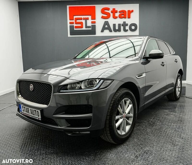 Gri Utilizat 2019 Jaguar F-Pace Pure SUV | 22.990 EUR (Puțin scump) - Imagine 1/4