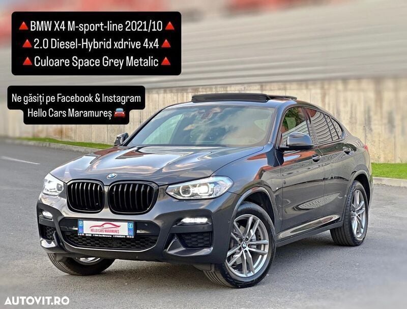 Gri Utilizat 2021 BMW X4 M Sport SUV | 32.990 EUR (Preț OK) - Imagine 1/4