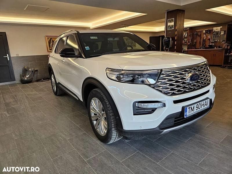 Alb Utilizat 2022 Ford Explorer Platinum SUV | 65.000 EUR - Imagine 1/4