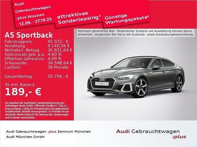 Utilizat 2024 Audi A5 Sportback S-Line Hatchback | 49.783 EUR - Imagine 1/1
