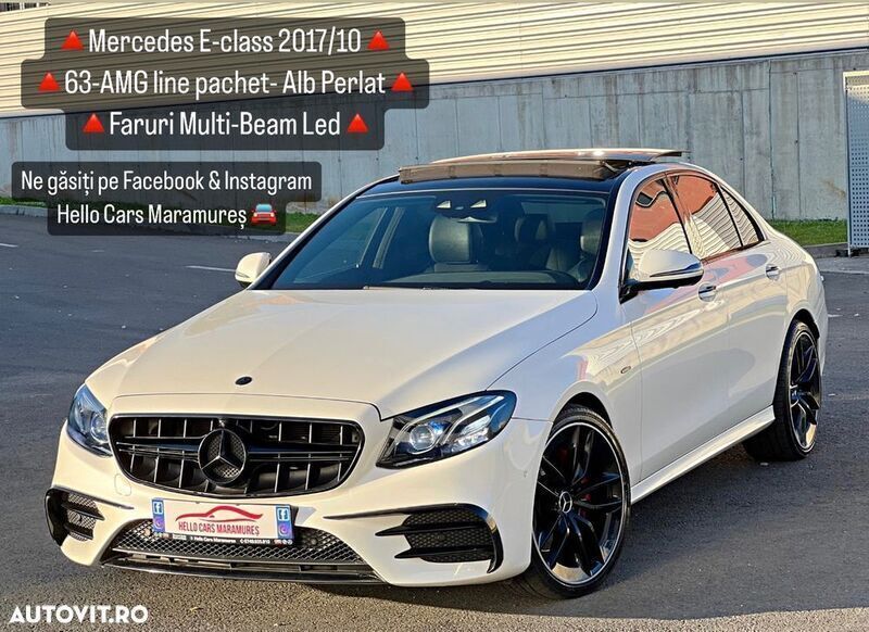 Alb Utilizat 2017 Mercedes E220 AMG line Berlinǎ | 27.990 EUR (Scump) - Imagine 1/4