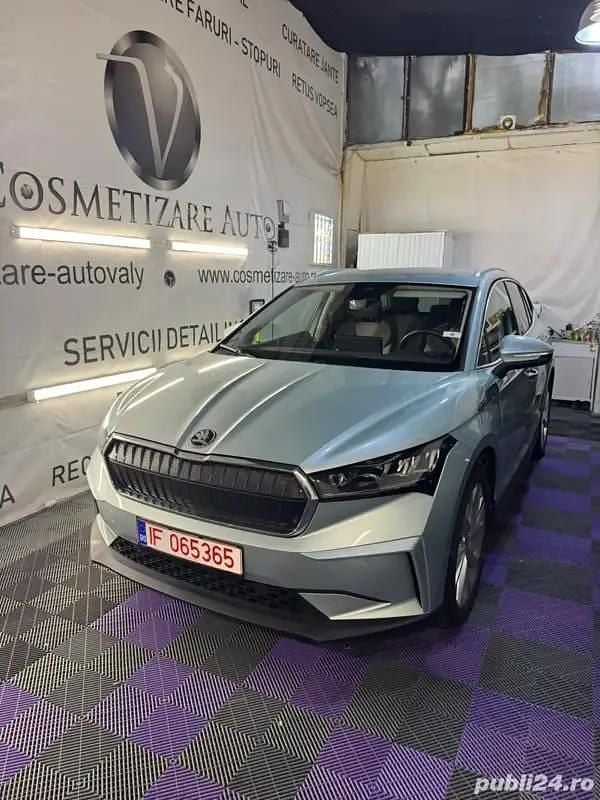 Gri Utilizat 2021 Skoda Enyaq iV SUV | 25.700 EUR - Imagine 1/4