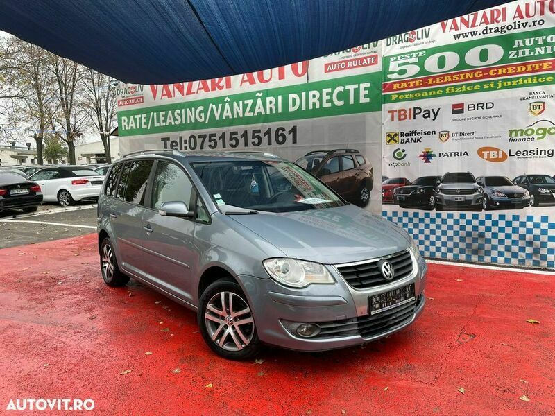 Gri Utilizat 2008 VW Touran Monovolum | 4.299 EUR (Puțin scump) - Imagine 1/4