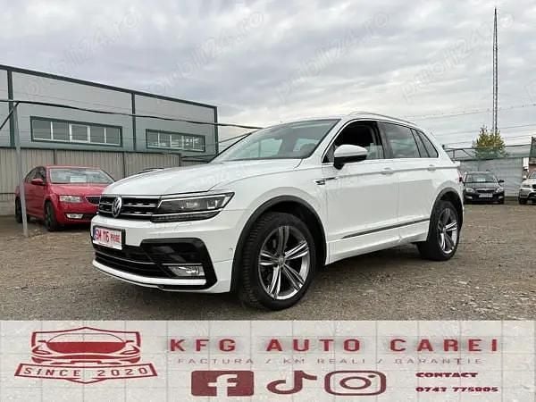 Alb Utilizat 2017 VW Tiguan R-line SUV | 18.499 EUR (Puțin scump) - Imagine 1/4