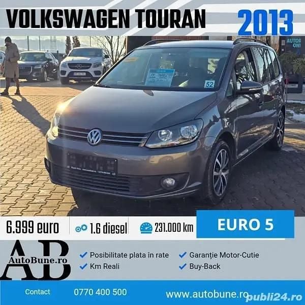 Utilizat 2013 VW Touran Monovolum | 6.999 EUR (Preț OK) - Imagine 1/4