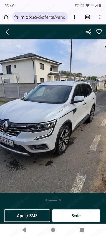 Alb Utilizat 2018 Renault Koleos Initiale Paris SUV | 15.900 EUR (Super Preț) - Imagine 1/4