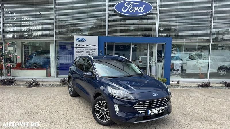 Albastru Utilizat 2022 Ford Kuga Titanium SUV | 22.449 EUR (Preț bun) - Imagine 1/4