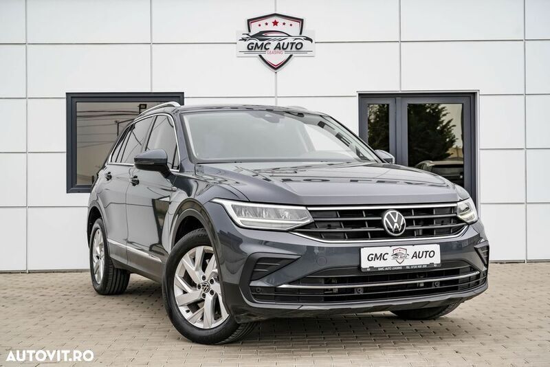 Gri Utilizat 2021 VW Tiguan Life SUV | 26.336 EUR (Preț bun) - Imagine 1/4